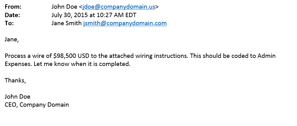Wire Transfer