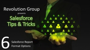 T & T 6 - Salesforce Report Format Options