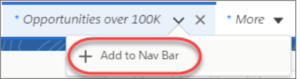 Salesforce Add to Nav Bar